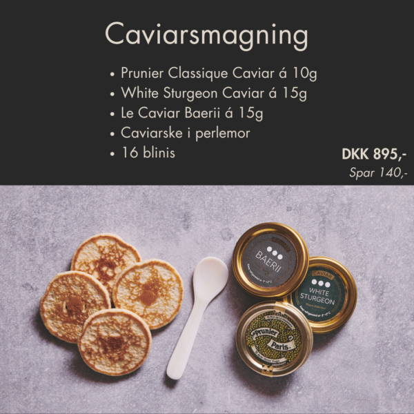 Caviarsmagning - 2-3 pers.