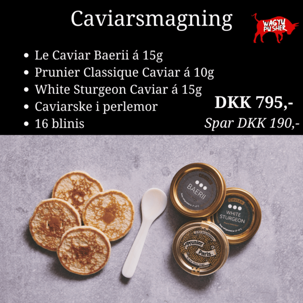 Caviarsmagning til 2-3 pers.