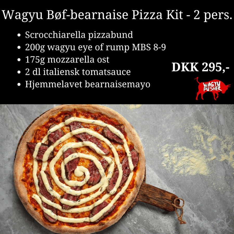 Wagyu bøf-bearnaise pizza kit - 2 pers.