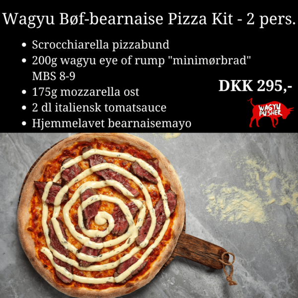 Wagyu bøf-bearnaise pizza kit - 2 pers.