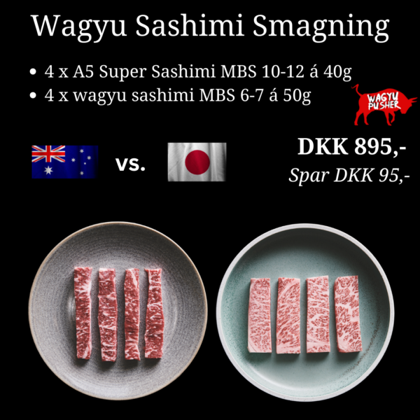Wagyu Sashimi Smagning